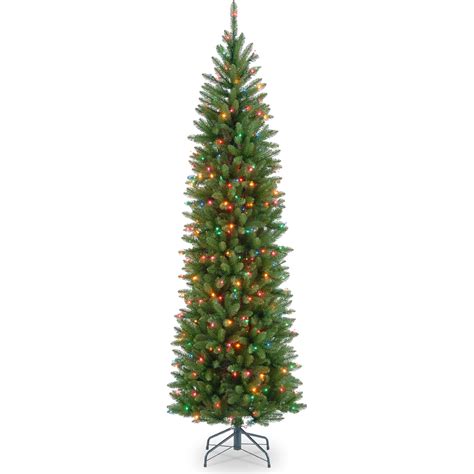 This item: okicoler 6.5ft Pre-Lit Pencil Artificial Holiday Slim Christmas Tree with Warm Lights and Metal Base Stand for Home, Office, Party Decoration,Green $119.99 $ 119 . …